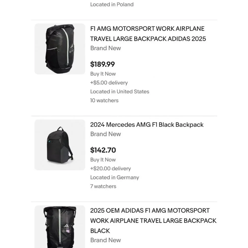MERCEDES AMG® | PETRONAS F1® TEAM | BACKPACK | NEW |